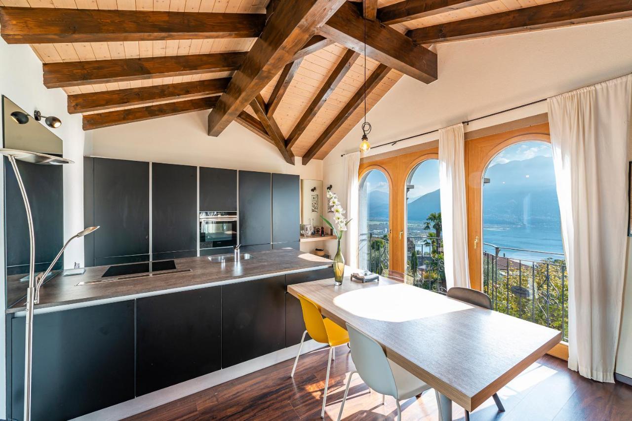 Casa Luna - Wonderful Lake View Brione sopra Minusio Exterior foto